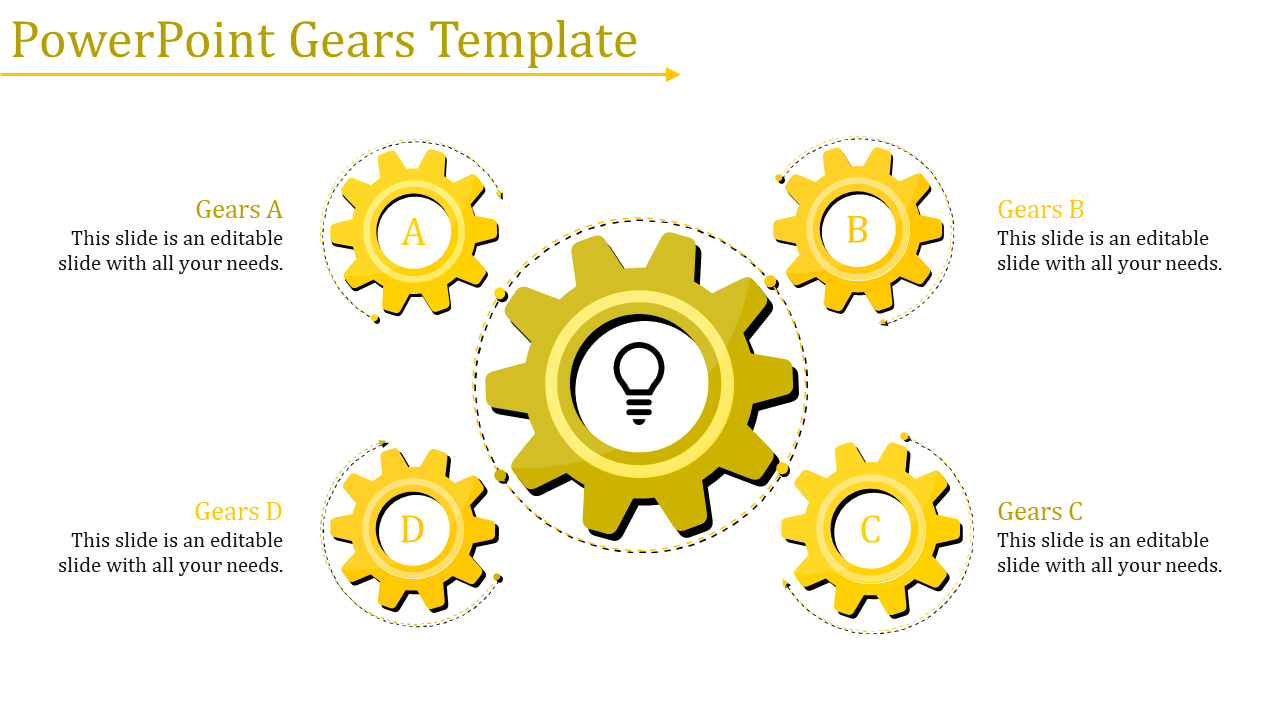 Free - Innovative Gear PowerPoint Template and Google Slides